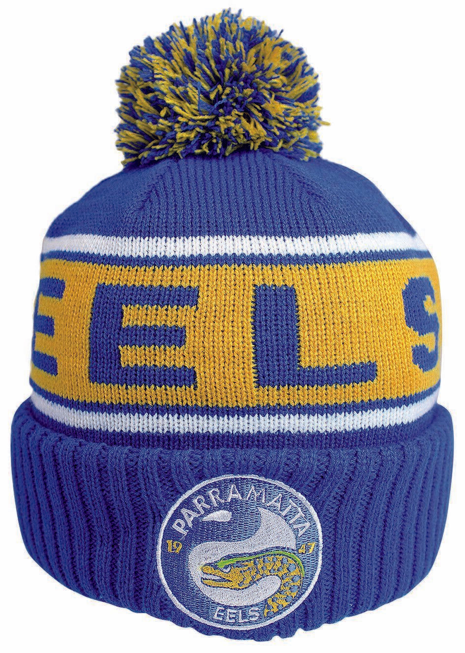 Eels Pom Pom Striker Beanie