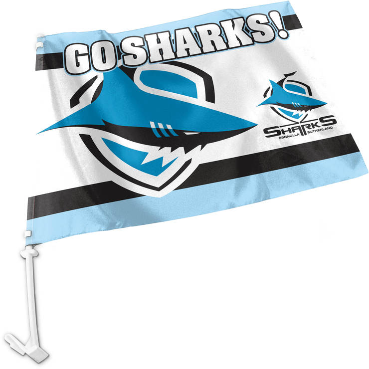 Sharks Car Flag